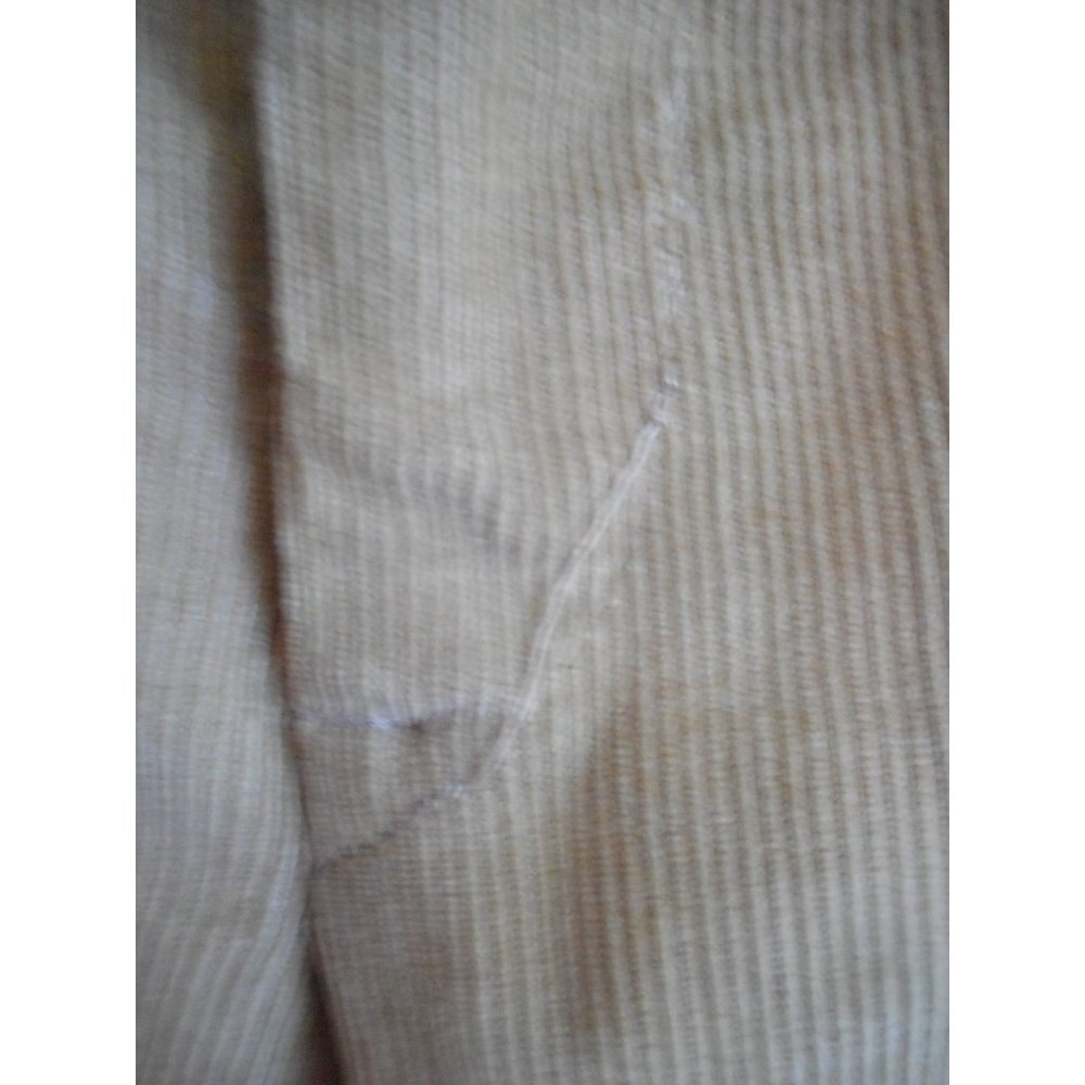 Beige/Khaki Tan lightweight thin corduroy flat front Pants Men's W 36 - Picture 4 of 7